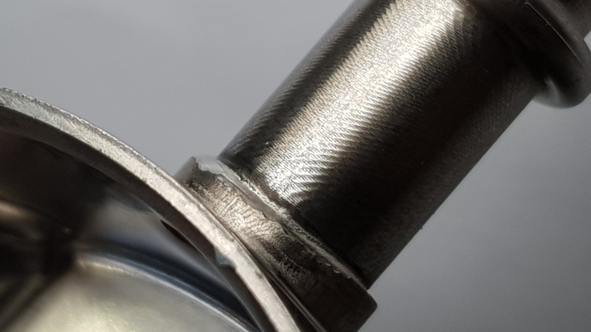 Laser weld seam — automotive component detail
