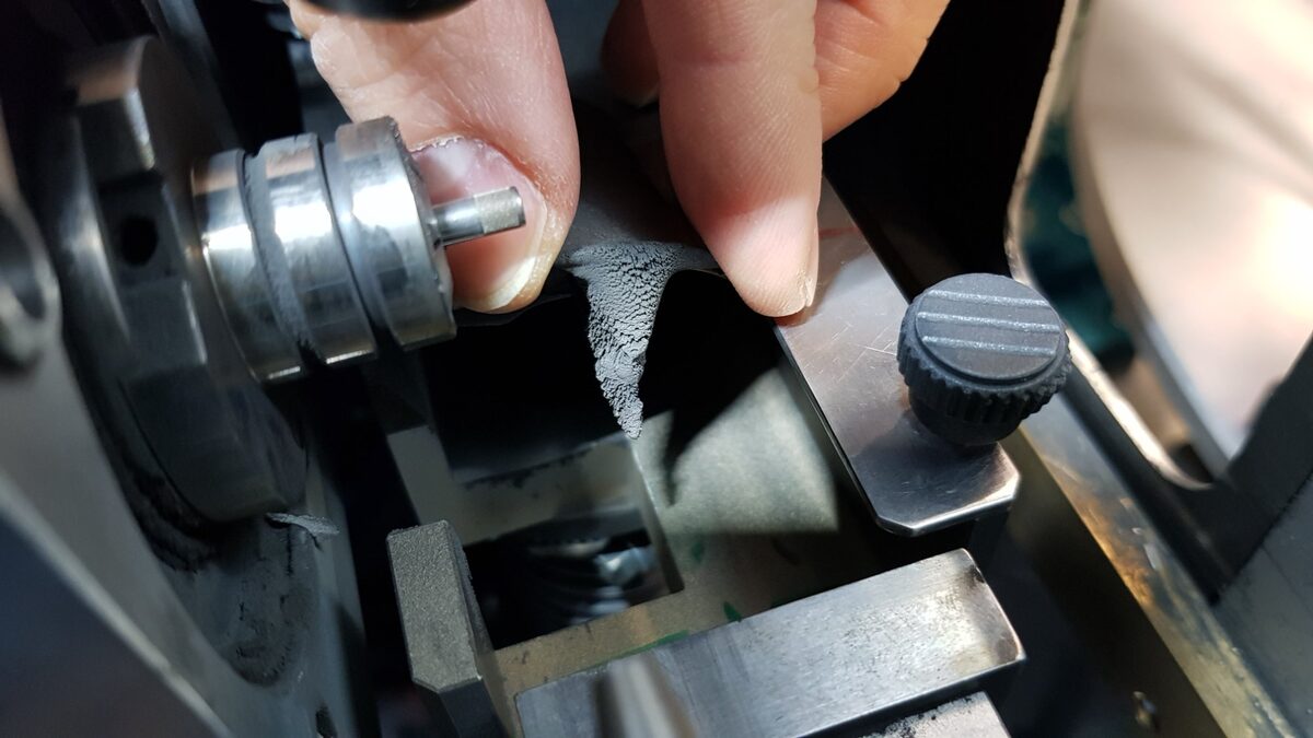 Hands-on — precision laser machine detail